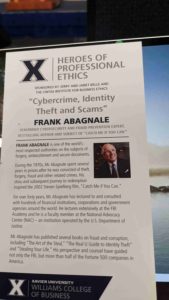 Conman Frank Abagnale gets an ethics award at Xavier University